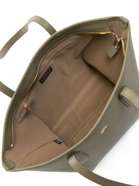 CLASSIC Borsa shopper in pelle stampa andromeda sage - Borse Donna