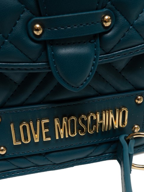 QUILTED Borsa cartelletta con tracolla smeraldo - Borse Donna