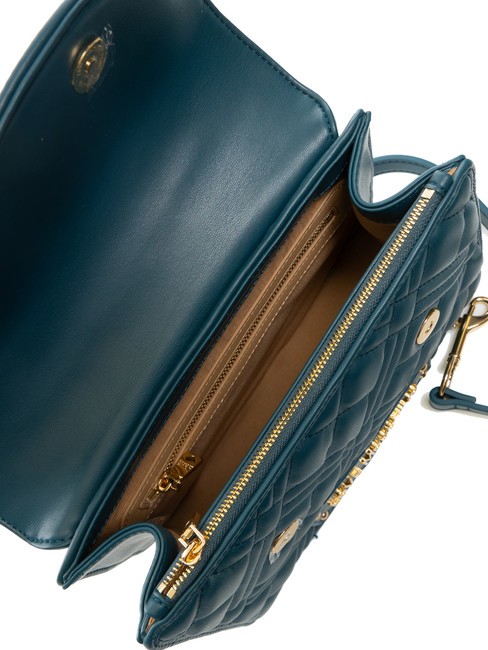 QUILTED Borsa cartelletta con tracolla smeraldo - Borse Donna