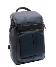 PIQUADRO ARNE Zaino / Borsone porta PC 17,3" blu - Zaini da lavoro porta PC - 5