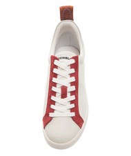 COCCINELLE MONOGRAM PERFORED BIMATERIAL Sneakers in pelle of.w/rosew/m.gr - Scarpe Donna - 3