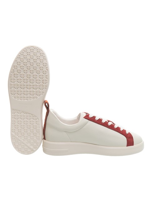 MONOGRAM PERFORED BIMATERIAL Sneakers in pelle of.w/rosew/m.gr - Scarpe Donna