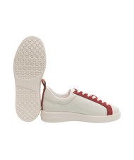 COCCINELLE MONOGRAM PERFORED BIMATERIAL Sneakers in pelle of.w/rosew/m.gr - Scarpe Donna - 4