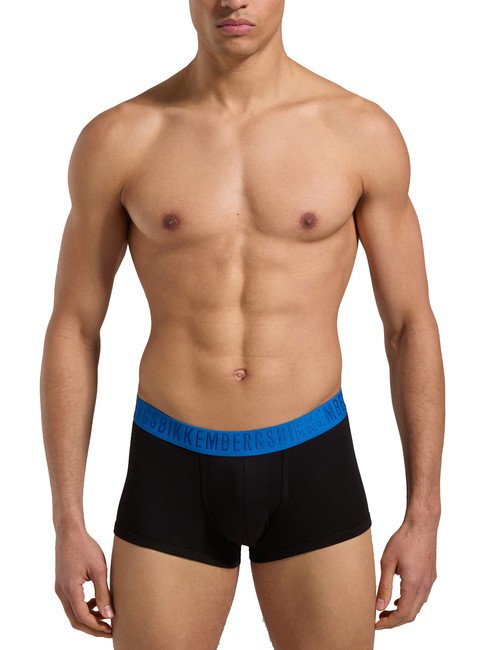 FASHION BICOLOR Set 3 boxer white navy black - Slip Uomo