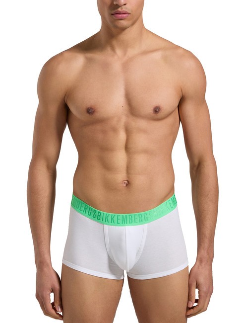 FASHION BICOLOR Set 3 boxer white navy black - Slip Uomo