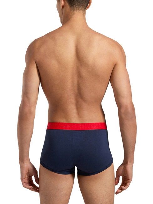 FASHION BICOLOR Set 3 boxer white navy black - Slip Uomo