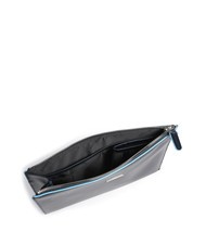 PIQUADRO BLUE SQUARE Pochette piatta in pelle blu - Borse Donna - 3