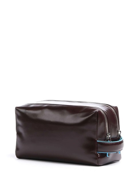 BLUE SQUARE  Beauty Case in pelle MOGANO - Beauty Case