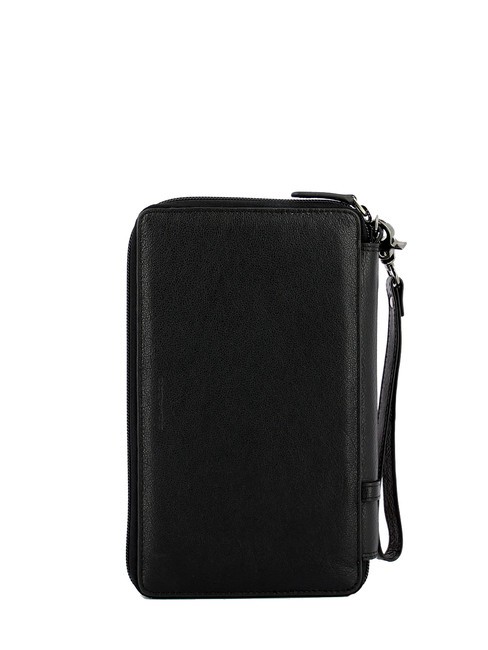 BLACK SQUARE Porta Documenti da Viaggio Nero - Portafogli Uomo