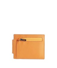 PIQUADRO URBAN Porta carte di credito in pelle con zip ARANCIO - Portafogli Uomo - 2