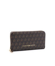 ROCCOBAROCCO DEVA Portafoglio grande zip around cioccolato - Portafogli Donna - 3