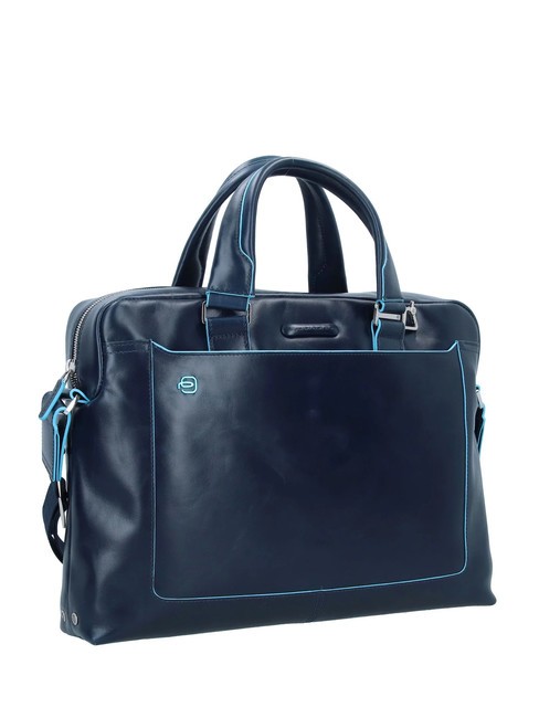 BLUE SQUARE Cartella in pelle, porta PC 14" blu - Cartelle Lavoro