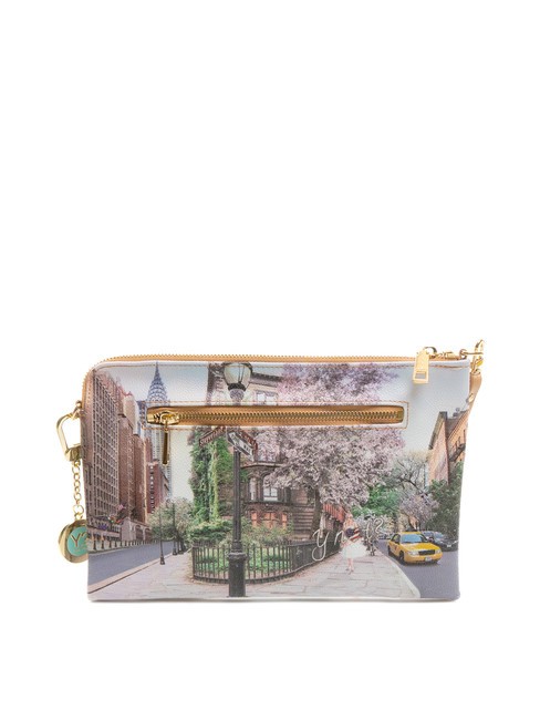 YESBAG Clutch con polsierina e tracolla new york east - Borse Donna