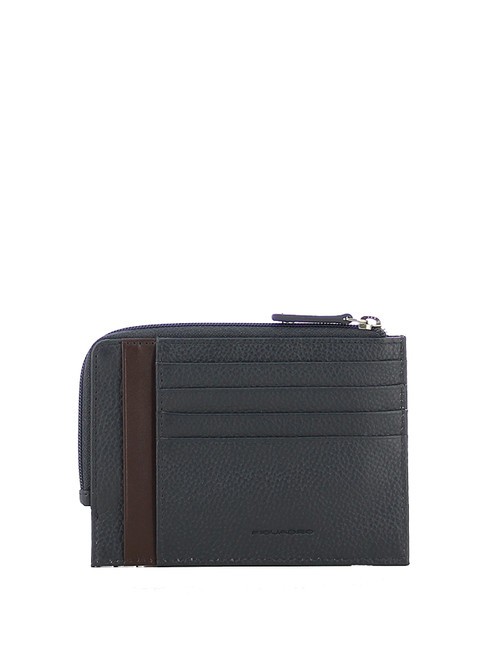 X1 Portacard in pelle blu/marrone - Portafogli Uomo