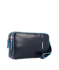 PIQUADRO BLUE SQUARE Pochette in pelle blu - Borse Donna - 2