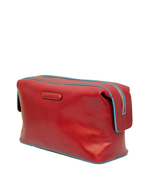 BLUE SQUARE Beauty in pelle ROSSO - Beauty Case