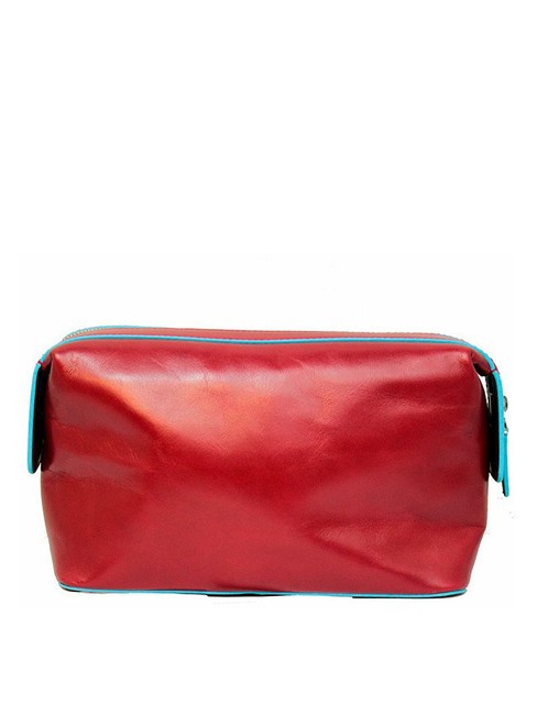 BLUE SQUARE Beauty in pelle ROSSO - Beauty Case
