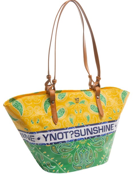 BANDANAS Borsa shopping media da mare green - Borse Donna