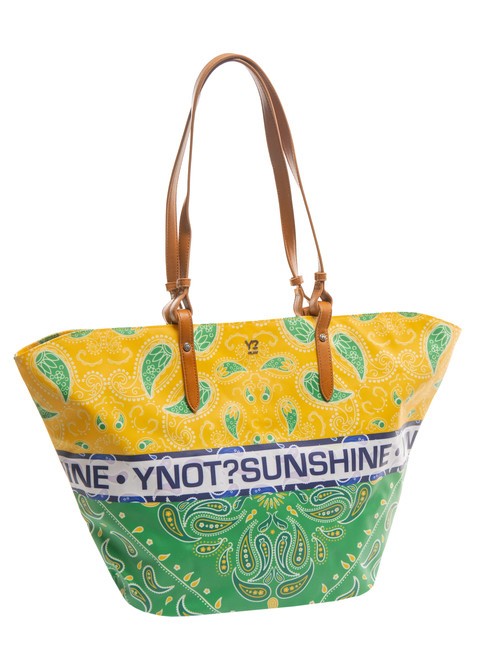 BANDANAS Borsa shopping grande da mare green - Borse Donna