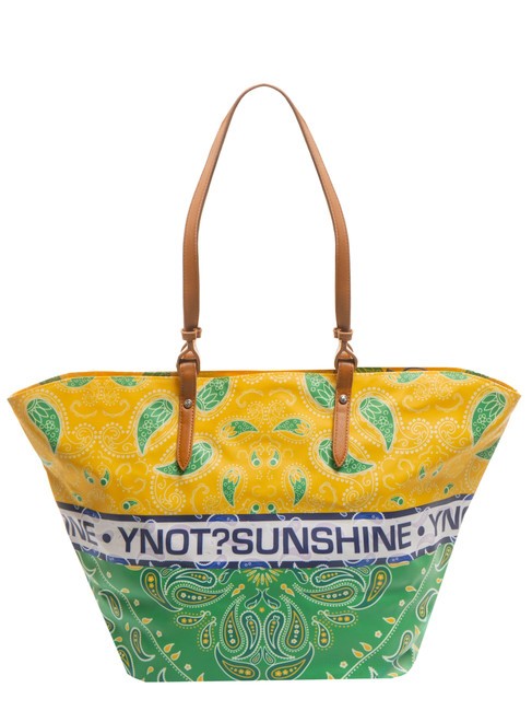 BANDANAS Borsa shopping grande da mare green - Borse Donna