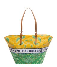 YNOT BANDANAS Borsa shopping grande da mare green - Borse Donna - 4