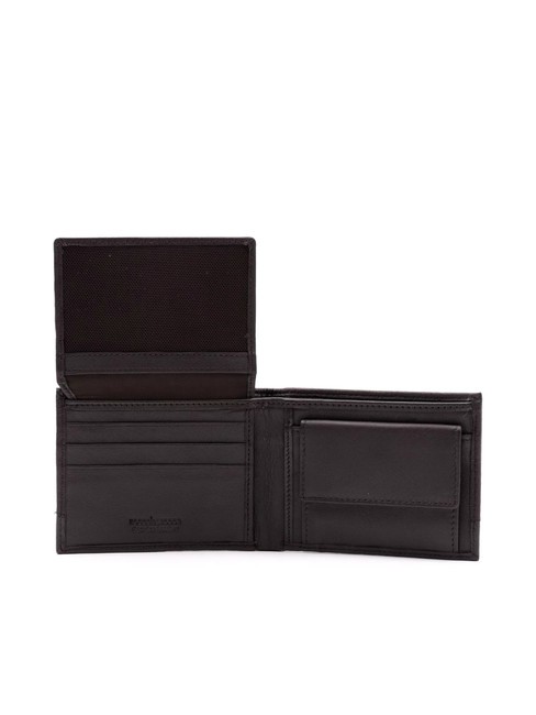 ROBERT Portafoglio in pelle con flap moro - Portafogli Uomo