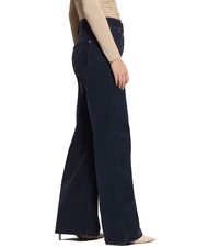 GUESS BELLFLOWER Pantaloni in velluto suiting blue - Pantaloni Donna - 4