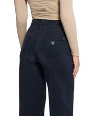 GUESS BELLFLOWER Pantaloni in velluto suiting blue - Pantaloni Donna - 3