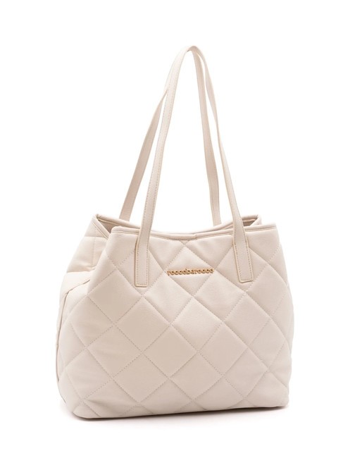 GLAM Borsa shopping con pouch off white - Borse Donna