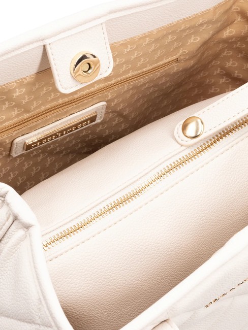 GLAM Borsa shopping con pouch off white - Borse Donna
