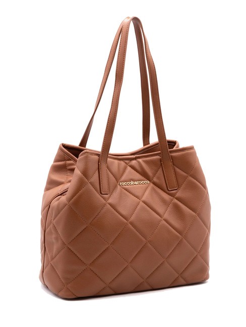 GLAM Borsa shopping con pouch cognac - Borse Donna