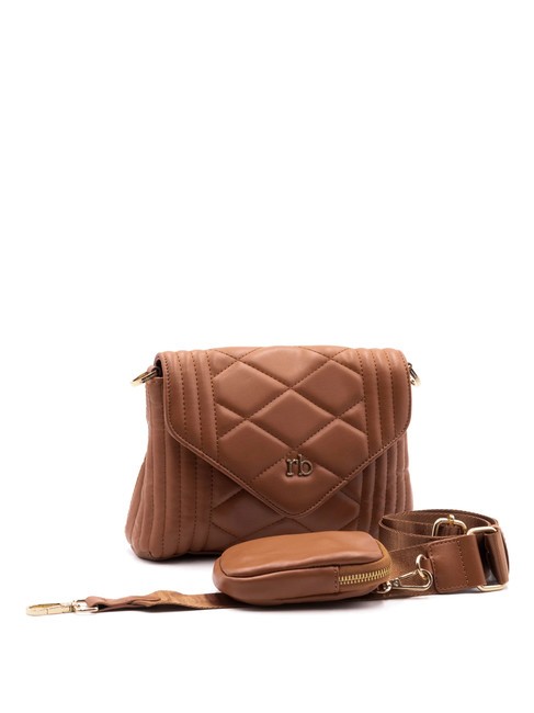 GLAM Borsa a tracolla con pouch tan - Borse Donna