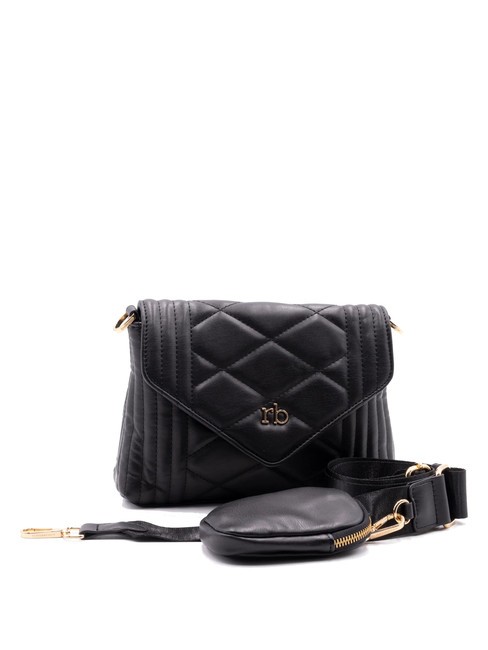 GLAM Borsa a tracolla con pouch nero - Borse Donna