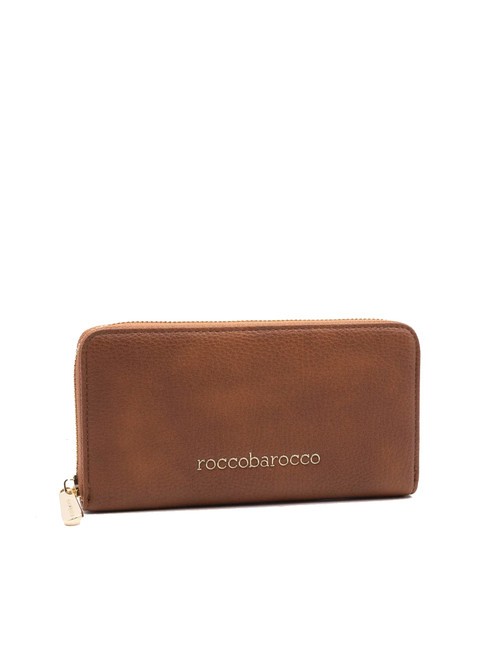 ADELE Portafoglio grande zip around tan - Portafogli Donna