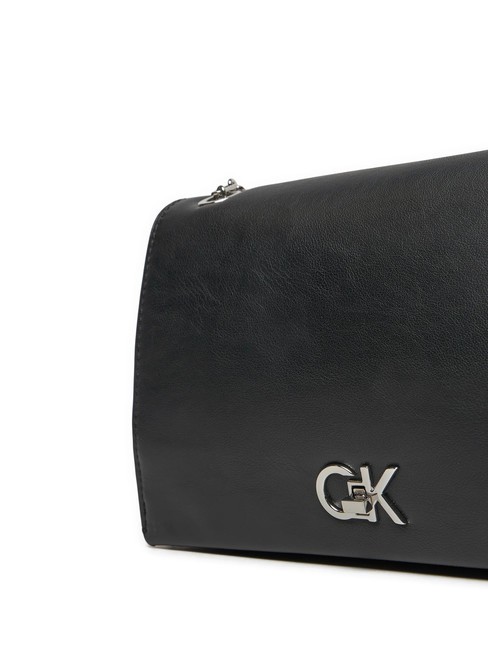 CK CONV CHAIN Borsa convertible a spalla, a tracolla pvh black - Borse Donna