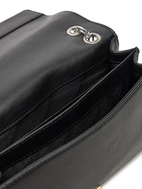 CK CONV CHAIN Borsa convertible a spalla, a tracolla pvh black - Borse Donna