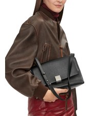 CALVIN KLEIN CK PLAQUE Borsa media a spalla pvh black - Borse Donna - 5