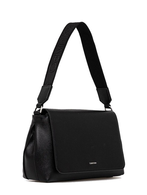 CK MUST Borsa a spalla con patta pvh black - Borse Donna