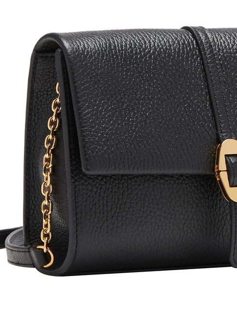 DORIAN Borsa mini tracolla in pelle martellata Nero - Borse Donna