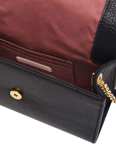 DORIAN Borsa mini tracolla in pelle martellata Nero - Borse Donna