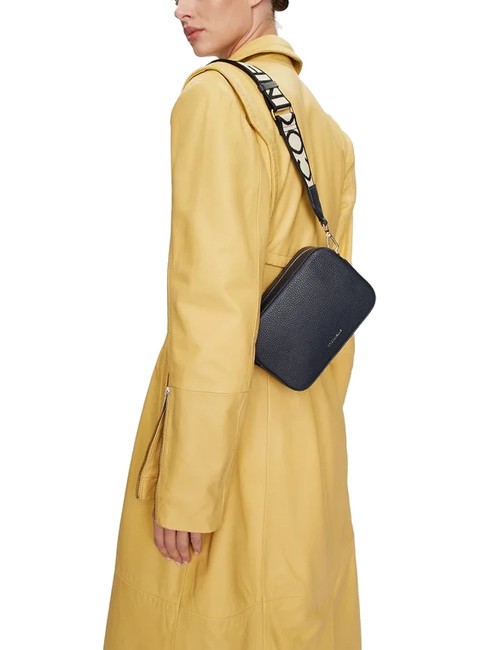 TEBE Borsa a tracolla in pelle martellata midnight blue - Borse Donna