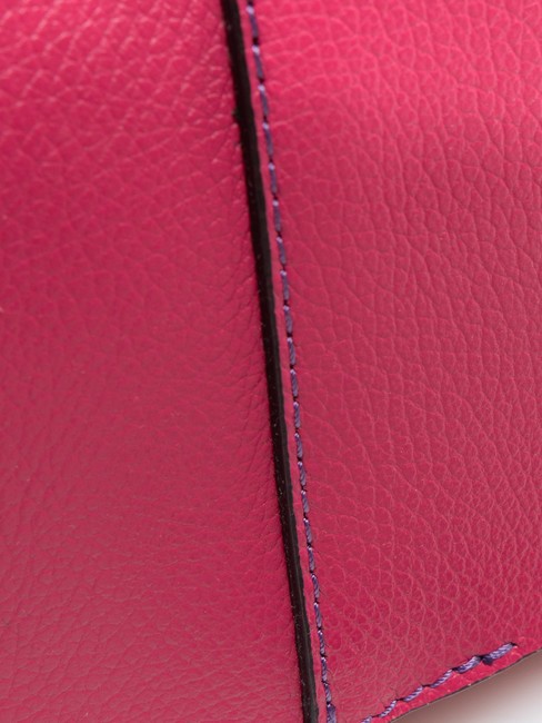 HELENA ROUND Borsa a tracolla, in pelle bouganville - Borse Donna