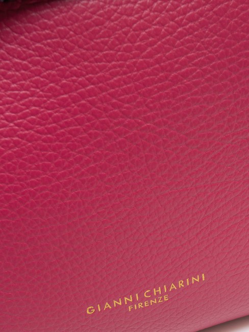 HELENA ROUND Borsa a tracolla, in pelle bouganville - Borse Donna