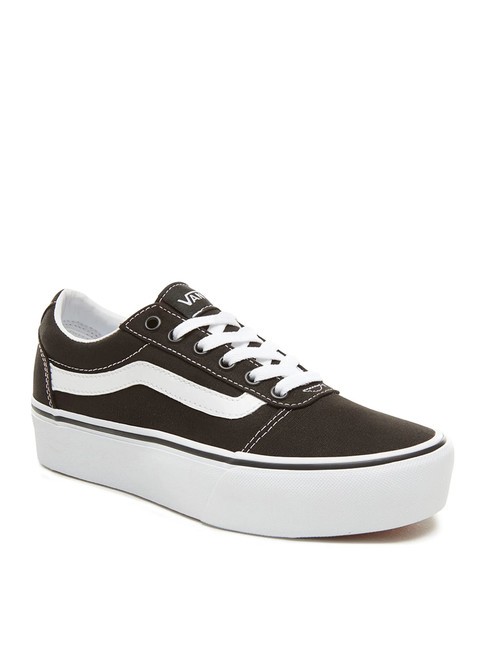 WARD PLATFORM Sneakers alte black white - Scarpe Donna