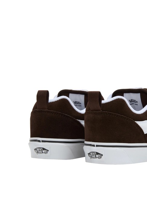 KNU SKOOL Sneakers in pelle suede brown/white - Scarpe Unisex