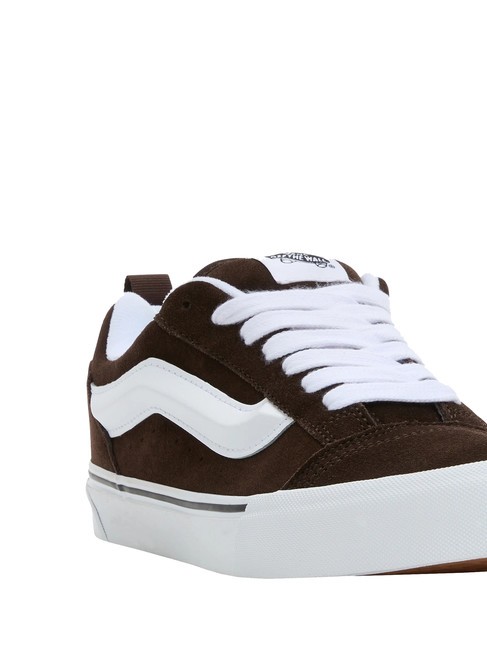 KNU SKOOL Sneakers in pelle suede brown/white - Scarpe Unisex