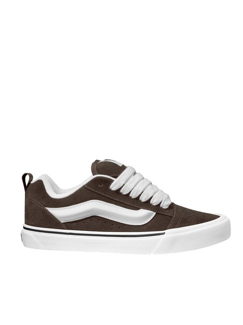 KNU SKOOL Sneakers in pelle suede brown/white - Scarpe Unisex