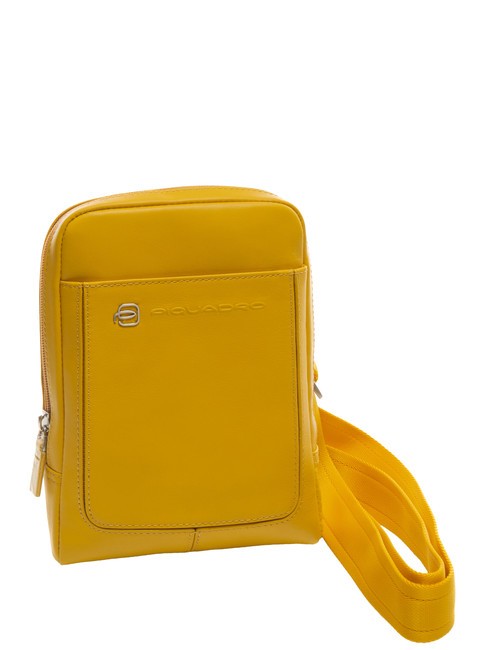 CAMPIONARIO - VIBE OUT Borsello in pelle martellata giallo 4 - Tracolle Uomo