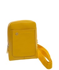 PIQUADRO CAMPIONARIO - VIBE OUT Borsello in pelle martellata giallo 4 - Tracolle Uomo - 2
