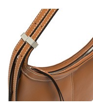 GIANNI CHIARINI NORMA Borsa hobo a spalla in pelle caramello - Borse Donna - 4